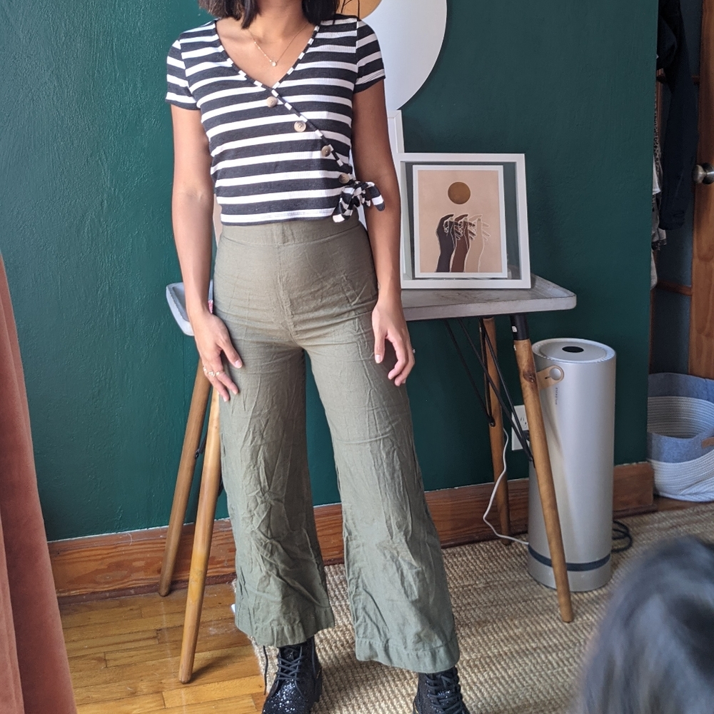American eagle striped crop top